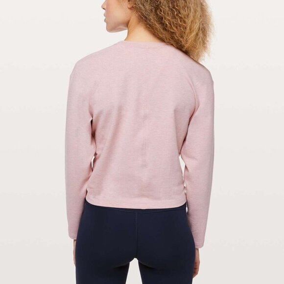 Lululemon Tuck & Gather Pullover 10 Heathered Mod Faint Coral - Picture 5 of 7